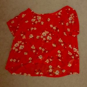 Floral crop top